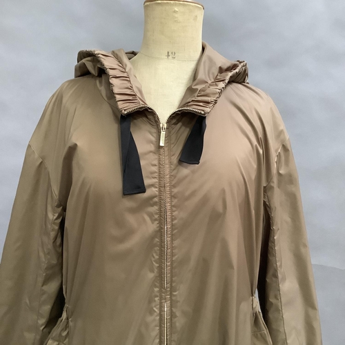 S Max Mara Timeless C-Parka, shower and windproof coat in cognac