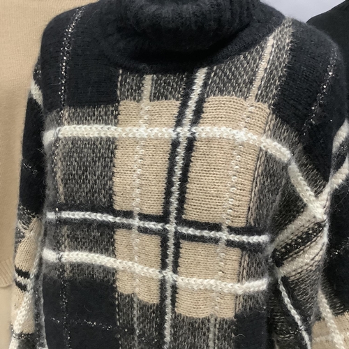 267 - A Max Mara co-ordinated knitwear including Max Mara Studio black, biscuit and off-white over-jumper,... 