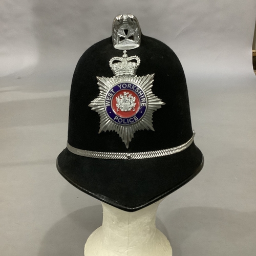 A beat constables West Yorkshire police helmet c.1980s used by