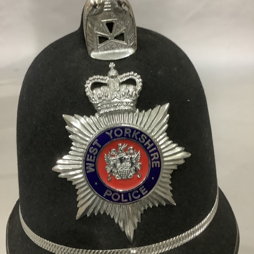 A beat constables West Yorkshire police helmet c.1980s used by