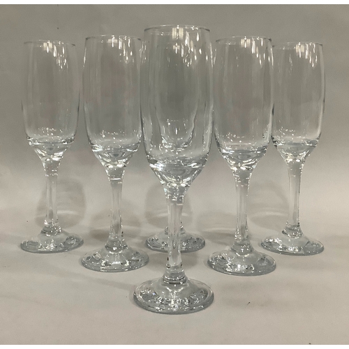 84 - A set of six champagne flutes