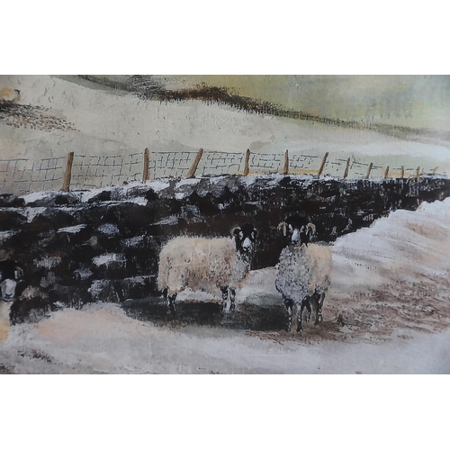 54 - ARR JEANNE MUNDY, 'HARD WINTER SWALEDALE', colour print 1/30, numbered, titled, signed and dated 201... 