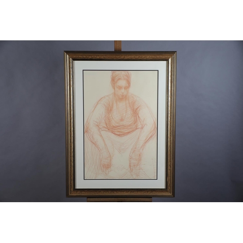 2 - ARR BRIAN JOSEPH FOJCIK (SCOTTISH b1960), Polish field worker resting conte on paper, inscribed 'Stu... 