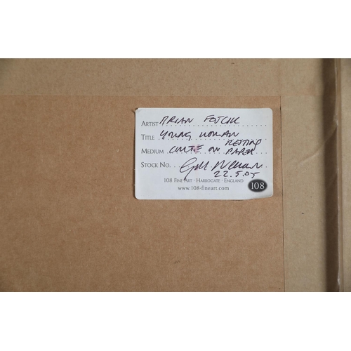 2 - ARR BRIAN JOSEPH FOJCIK (SCOTTISH b1960), Polish field worker resting conte on paper, inscribed 'Stu... 