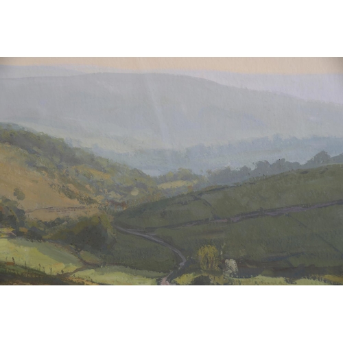 11 - ARR BRUCE MULCAHY FGA ARSMA (b1955), Evening Light In the Hills, gouache, signed and dated 06 to low... 
