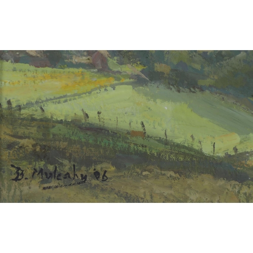 11 - ARR BRUCE MULCAHY FGA ARSMA (b1955), Evening Light In the Hills, gouache, signed and dated 06 to low... 