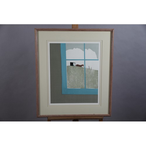 33 - ARR JOHN MIDDLETON (b1940), Horses and carriage over the hill, colour print, unsigned, 53cm x 43cm