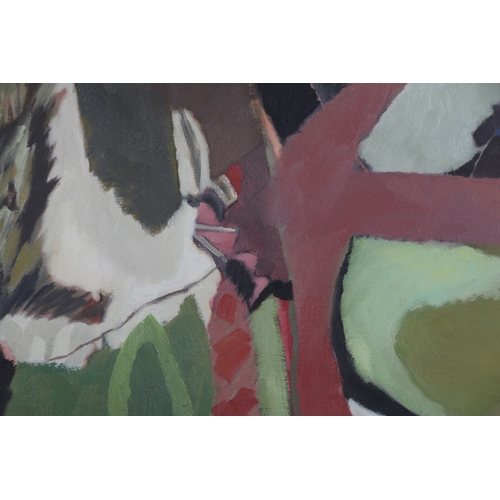 40 - ARR OLIVIA STANTON (b1949), Untitled, Landscape with trees, oil on canvas, signed and dated 1999 ver... 