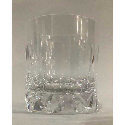 33 - A set of six Tudor cut whisky glasses, 7.5cm high
