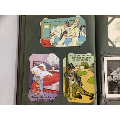 60 - Two postcard albums including views of Wombwell, Scarborough, Bridlington, Ramsgate, Blackpool, Cudw... 