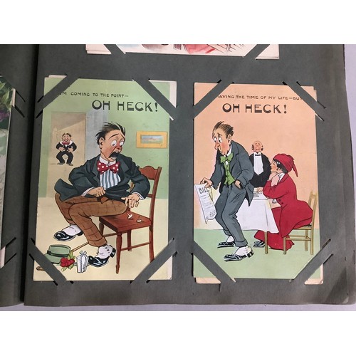 60 - Two postcard albums including views of Wombwell, Scarborough, Bridlington, Ramsgate, Blackpool, Cudw... 