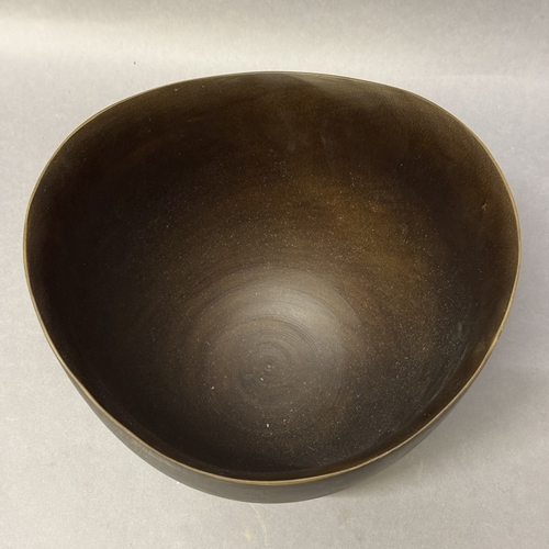 36 - Pair of 'Sculpture in Wood' crescent bowl (2) Ref: 374501