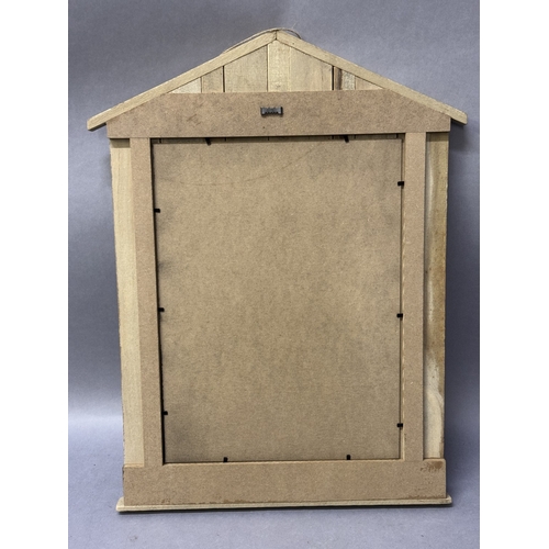 45 - A wooden beach hut chalkboard, 58cm high x 45cm wide Ref: 52010