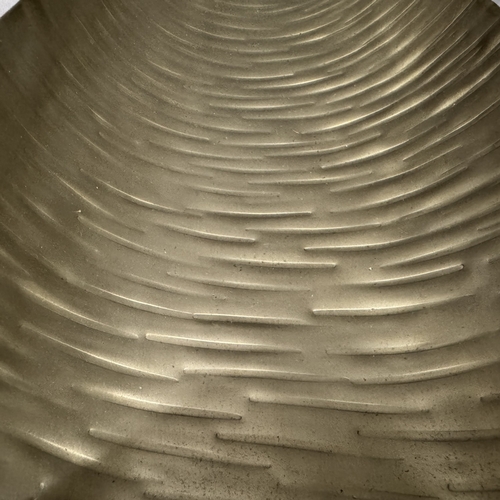 51 - Large nickel leaf dish, 87cm, long Ref: 792002