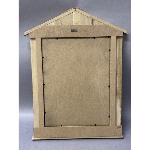 46 - A wooden beach hut chalkboard, 58cm high x 45cm wide Ref: 52010