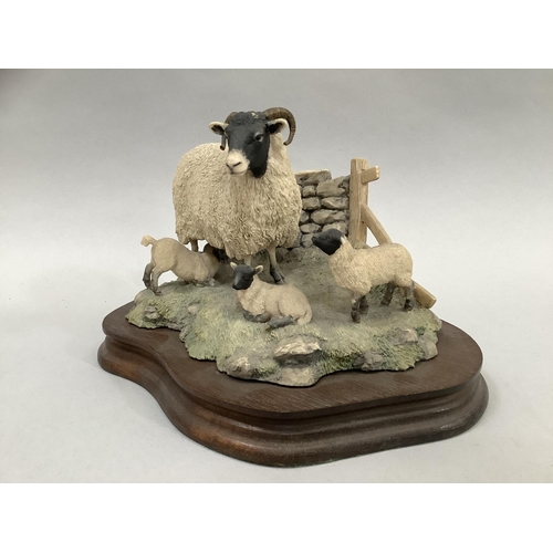 11 - A Border Fine Arts model 'All Creatures Great and Small', model number JH6, by Ray Ayres, on wooden ... 