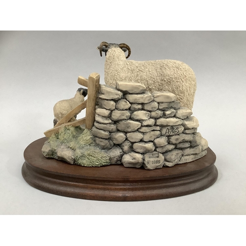 11 - A Border Fine Arts model 'All Creatures Great and Small', model number JH6, by Ray Ayres, on wooden ... 