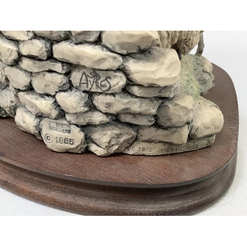 11 - A Border Fine Arts model 'All Creatures Great and Small', model number JH6, by Ray Ayres, on wooden ... 