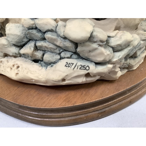 12 - A Border Fine Arts model 'Winter Feeding', model number JH10 by Judy Boyt, limited edition number 20... 