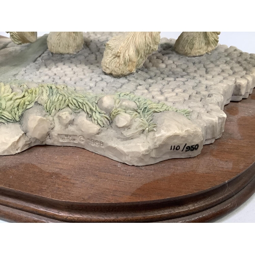 13 - A Border Fine Arts model 'New Shoes For Dolly' by Elizabeth MacAllister, limited edition number 110 ... 