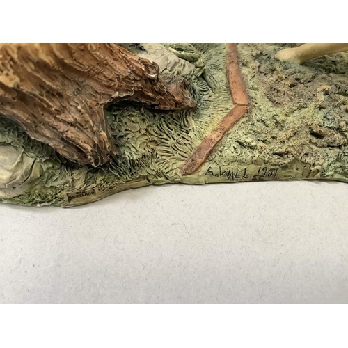 16 - A Border Fine Arts model 'Walkies', model number B0860, by Kirsty Armstrong, 9.5cm wide, together wi... 
