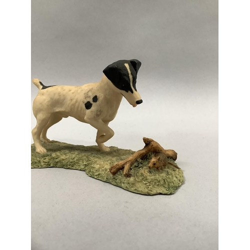 16 - A Border Fine Arts model 'Walkies', model number B0860, by Kirsty Armstrong, 9.5cm wide, together wi... 