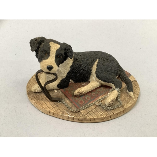 16 - A Border Fine Arts model 'Walkies', model number B0860, by Kirsty Armstrong, 9.5cm wide, together wi... 