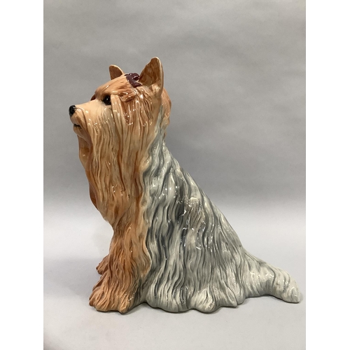 25 - A Beswick long haired Yorkshire terrier printed and impressed mark, model number 2377, approximately... 