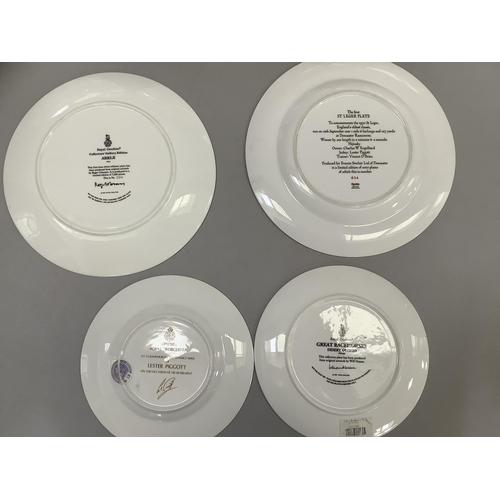 47 - A Spode limited edition plate 'St Leger, Nijinsky' with Lester Piggott up, number 834 of 1000, 27cm,... 