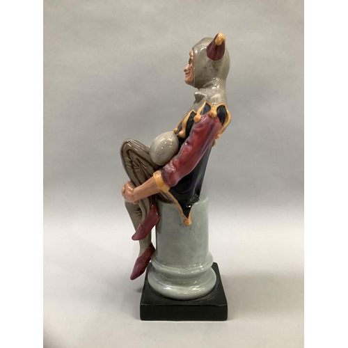 49 - A Royal Doulton figure 'The Jester', number HN2016, 25cm high