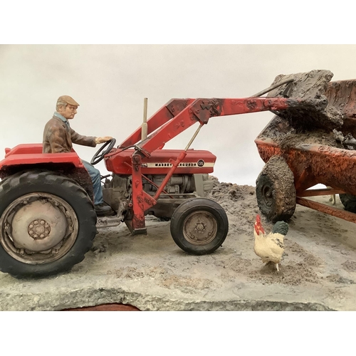 5 - A Border Fine Arts model 'Where There's Muck There's Money', number 1474 of 1500, on wooden plinth a... 