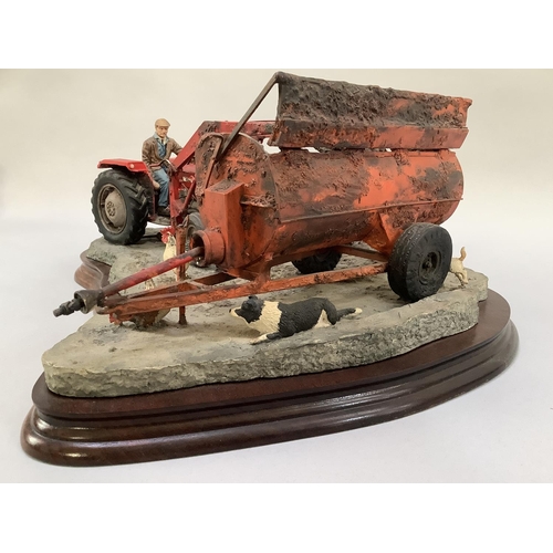 5 - A Border Fine Arts model 'Where There's Muck There's Money', number 1474 of 1500, on wooden plinth a... 