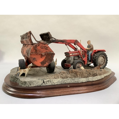 5 - A Border Fine Arts model 'Where There's Muck There's Money', number 1474 of 1500, on wooden plinth a... 