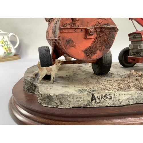 5 - A Border Fine Arts model 'Where There's Muck There's Money', number 1474 of 1500, on wooden plinth a... 