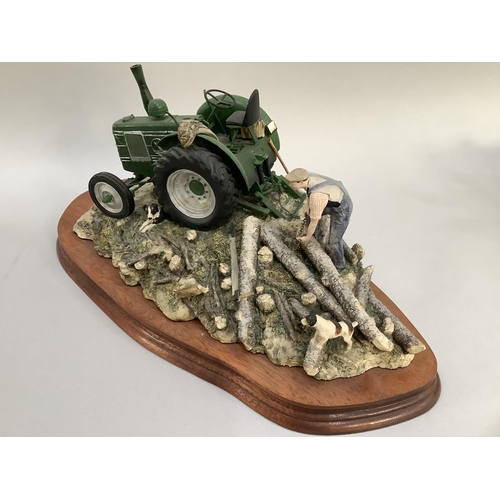 6 - A Border Fine Arts model 'Hauling Out' with Field Marshall tractor by Robert Ayres, number 1187 of 1... 