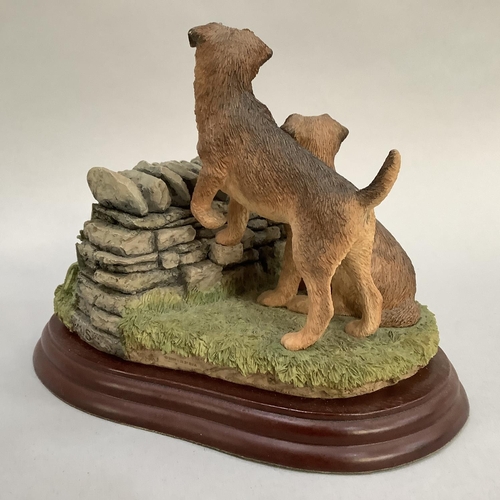 9 - A Border Fine Arts Border Terrier Collection model 'Overlooked' by Hans Kendrick, model number A0265... 