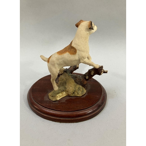 18 - A Border Fine Arts model 'Feeding Time' with calf by J A Butler, 14cm long, together with a Sherratt... 