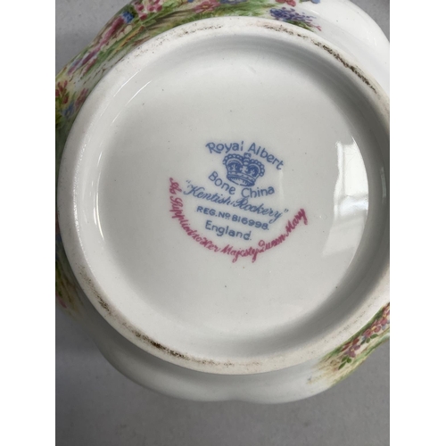 55 - A Royal Albert Kentish Rockery tea service comprising six cups, six saucers, six tea plates, bread a... 