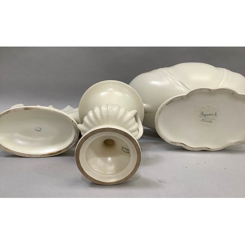 40 - A Beswick bowl, model number 1838, moulded with a blue tit amongst fruiting branches, 33cm, together... 