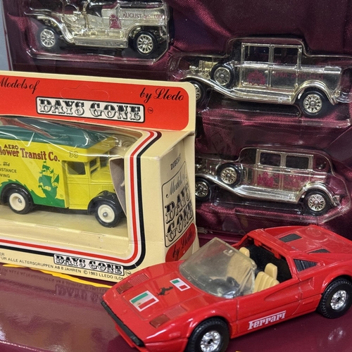 29 - A collection of Lledo Days Gone die-cast models, including The Queen Mother commemorative set, along... 