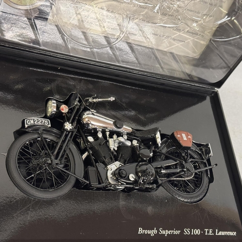 45 - A Minichamps 1/12 scale die-cast model of a Brough Superior SS100 TE Lawrence 1932, boxed