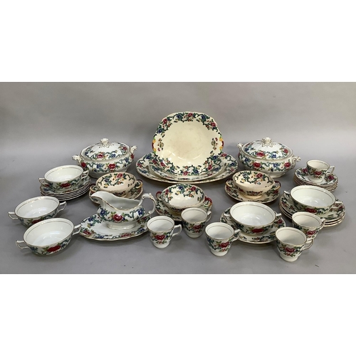 70 - A Booths Floradora part diner and coffee service combined with Royal Cauldon Victoria dinner ware, o... 