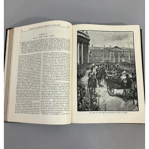 118 - Cassell's History of England in nine volumes, green and gilt bindings