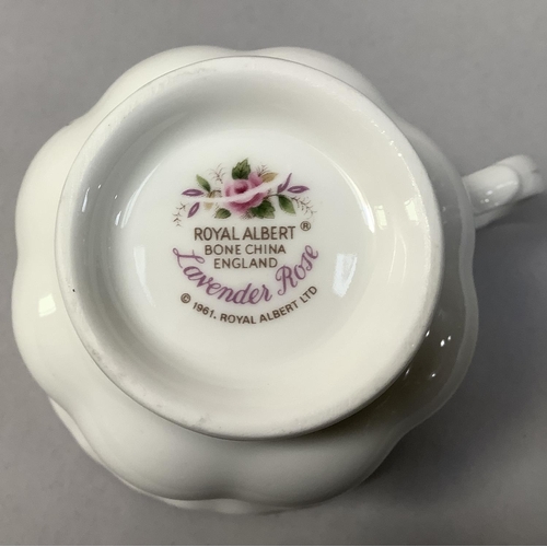 14 - An extensive Royal Albert Lavender Rose dinner tea and coffee service comprising seven dinner plates... 