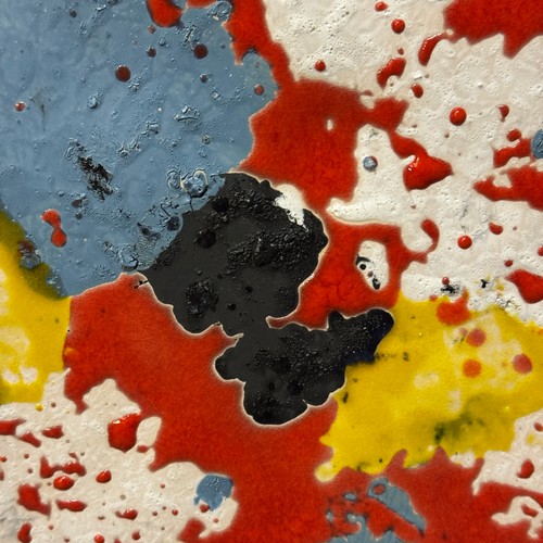 228 - A large multicoloured platter with scalloped rim, approximately 47cm diameter,  REF: 194202