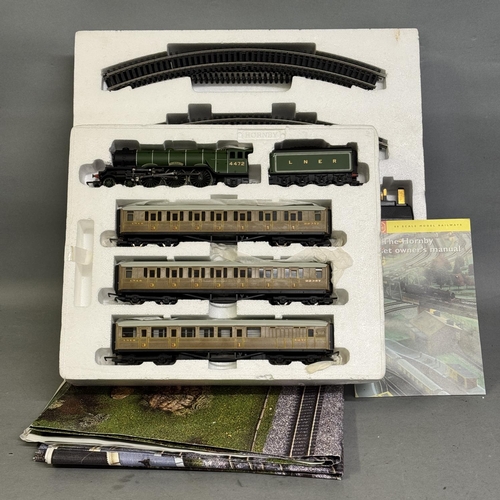 51 - A Hornby R1019 Flying Scotsman electric train set with all accessories including Track Packs A and B... 