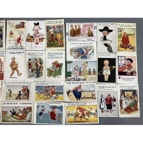 A small collection of 1920s Bamforth and other humorous postcards (25 ...