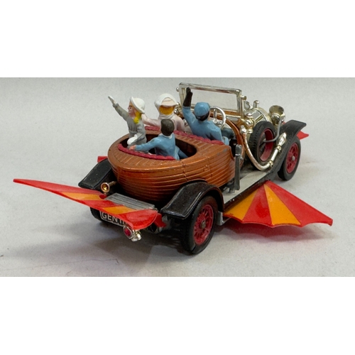 20B - A Corgi Toys die cast model of Chitty Chitty Bang Bang with all passengers, pop out wings and detach... 