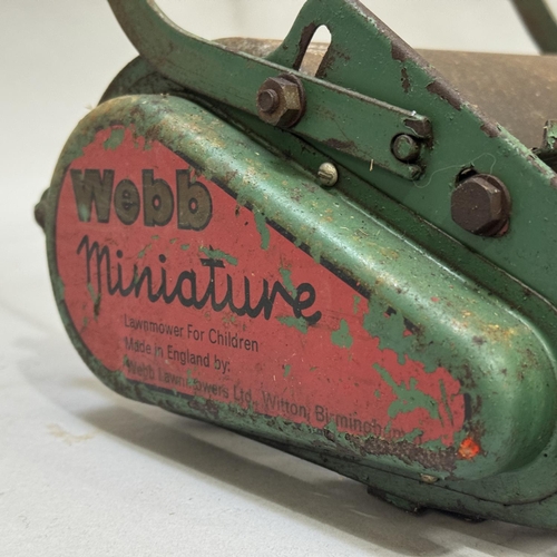 2 - A Webb child’s lawnmower in working condition