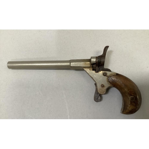 184 - A late 19th/early 20th century starling pistol, .22 rim fine blank, single action, restricted top ve... 